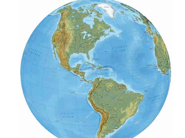 ఉత్తర ,దక్షిణ అమెరికా రెండుగా