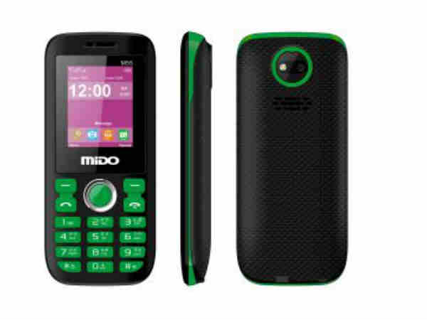 Mido M55 Dual Sim Feature Phone With Auto Call Recorder And Multi Language Support