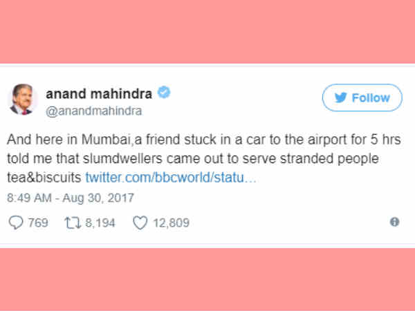 ముంబై ప్రజల్లో మానవత్వం ఇంకా బతికే ఉందని.. 