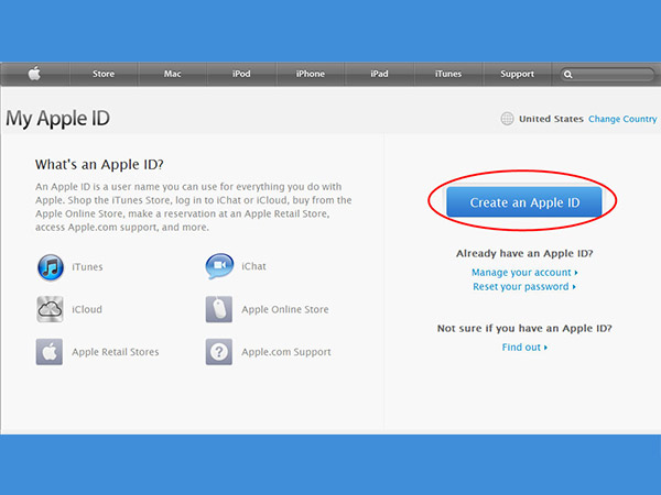 Apple IDని క్రియేట్ చేయండి