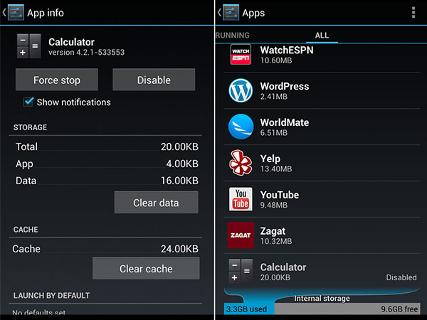 ముందుగా Pre-installed యాప్‌లను డిసేబుల్ చేయండి