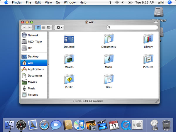 Mac OS X...