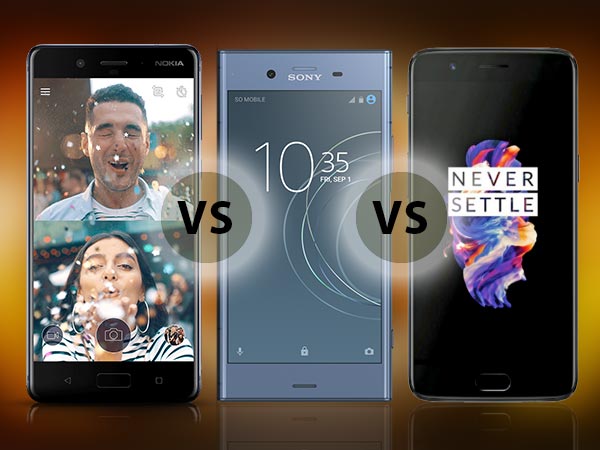 Nokia 8 vs Sony Xperia XZ1 vs OnePlus 5 Which one will be people’s new favourite?
