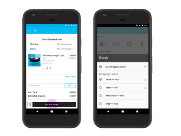 ‘Pay with Google’ has been launched to enable faster checkouts
