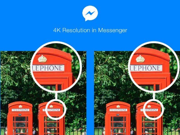 Facebook now lets you share 4K resolution photos in Messenger