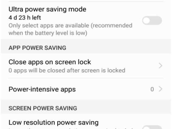 Power Saving and Ultra Power Saving Mode