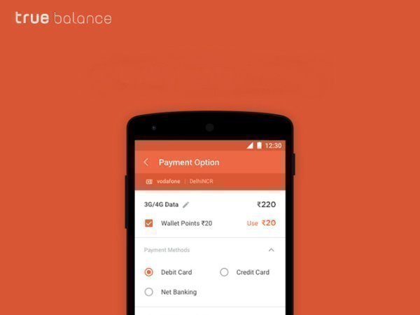 True Balance added mobile wallet feature