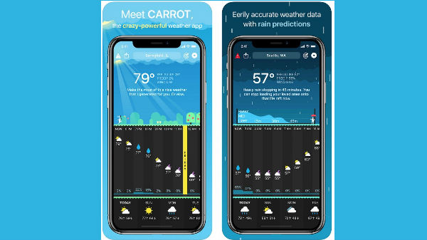 carrot weather(iOS, $4.99)