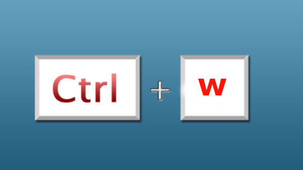 Ctrl+w