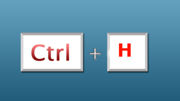 Ctrl+h