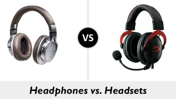 headsets vs headphones