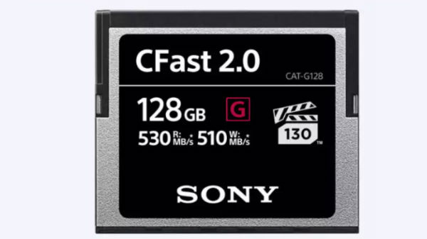 510 MBPS writing స్పీడ్తో Sony G Series CFast Memory Cards 510 MBPS writing స్పీడ్తో Sony G Series CFast Memory Cards