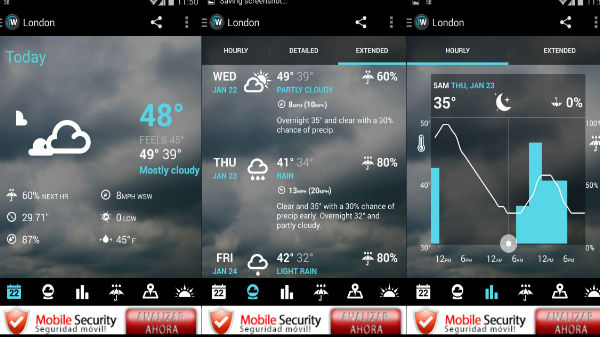 1Weather యాప్ 