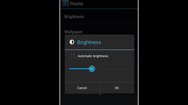 Decrease Display Brightness Or Disable Auto