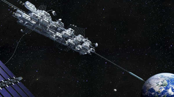 స్పేస్ ఎలివేటర్ నిర్మాణంలో కీలక పాత్ర పోషించేది రోప్..... 