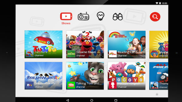 PBS Kids, Sesame Street వంటి  పిల్లల కోసం వీడియోలు.... 