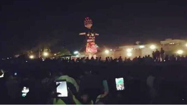 చౌరాబజార్ లో రావణ దహన కార్యక్రమాన్ని నిర్వహిస్తున్నారు... 