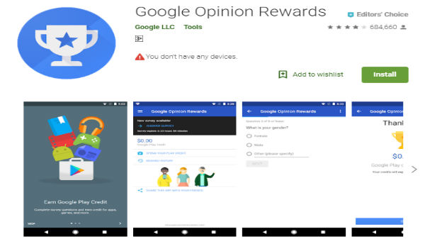 Google Opinion Rewards