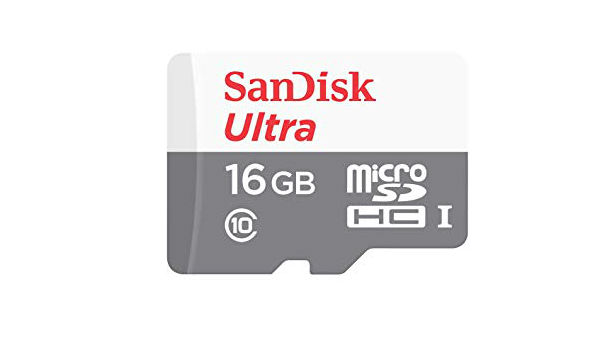 SanDisk Ultra 16GB MicroSDHC Class 10 memory card
