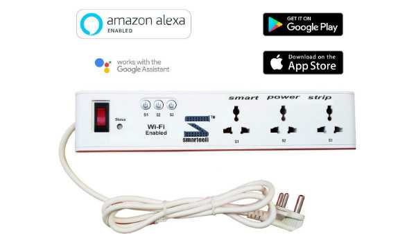 Smarteefi Android Remote Controlled WiFi Smart Power Extension Strip