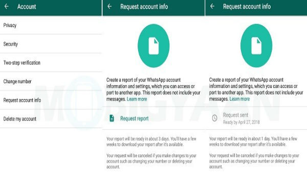 Request Account Info