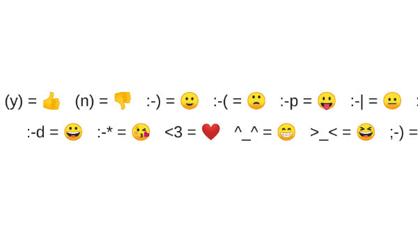 Auto-Change Emoticons to Emojis