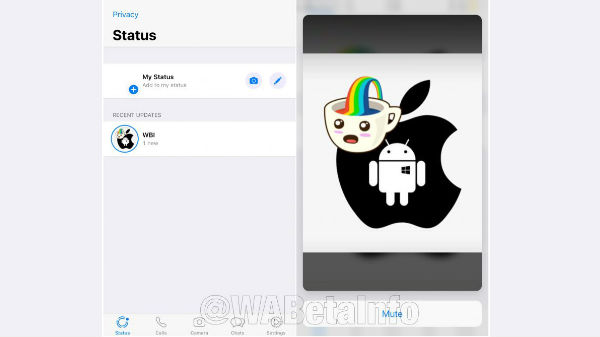 3D Touch action for Status