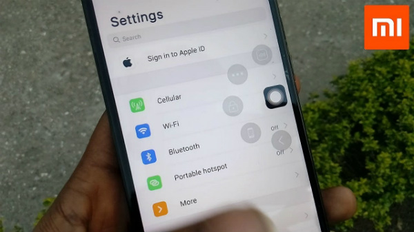 ఐఫోన్ ఎక్స్ గ్వెశ్చరే MIUI 9