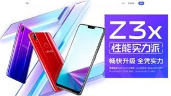 vivo z3x price cny 1198 launch specifications