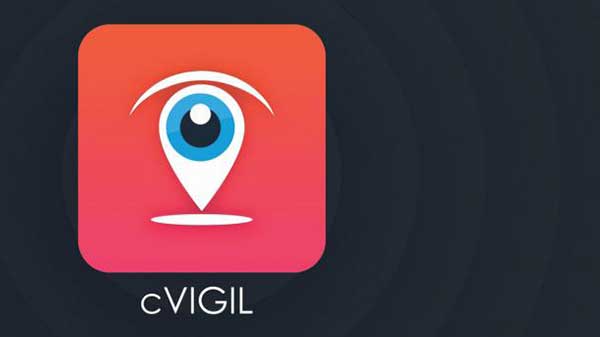 how to use cvigil app to register poll code violation complaints
