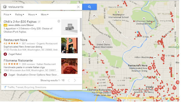 google maps crowd sourced menu restaurants