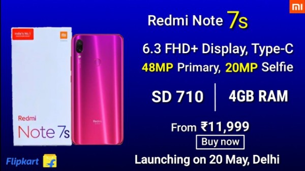 ఇండియాలో Redmi నోట్7S ధరలు :