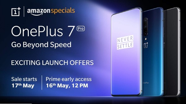 oneplus 7 pro to go on sale tomorrow on amazon price and launch offers