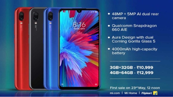 xiaomi redmi note 7s 48mp camera phone goes on sale price specifications
