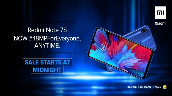 xiaomi redmi note 7s with 48 megapixel camera goes on sale tonight