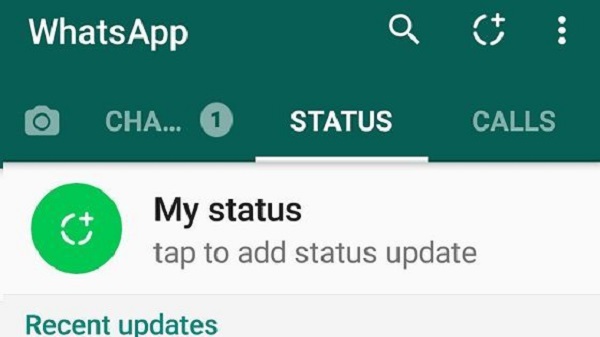   స్టేటస్ విభాగంలో 