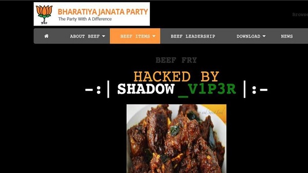 BJP websiteలో భ్రీప్ వంటకాలు,మరోవైపు మోడీ ప్రమాణ స్వీకారం 
