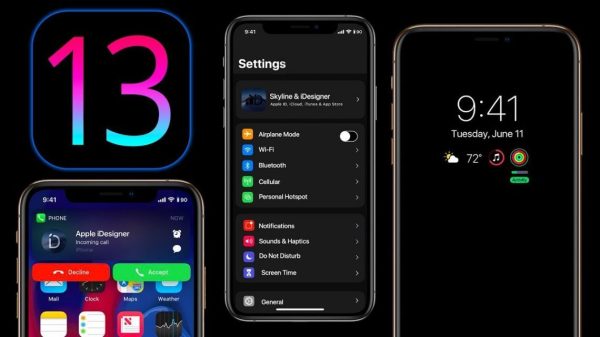 ios 13 apple dark mode apple id enhanced photos