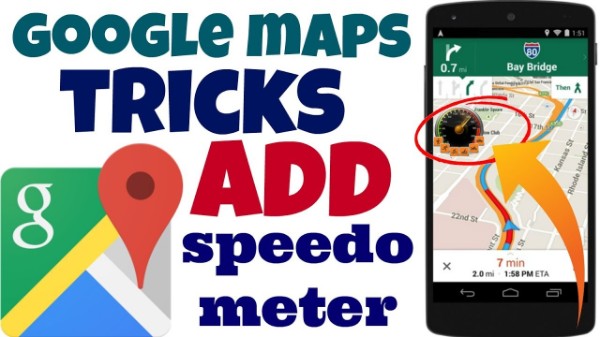 google maps rolling out on screen speedometer in driving navigation
