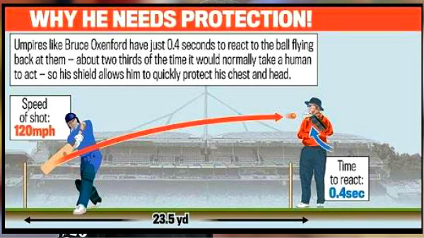 అంపైర్‌ బ్రూస్‌ తన రక్షణ కోసం