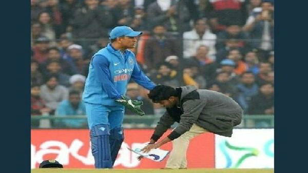 Female streaker promoting an adult website tries to invade pitch during the World Cup 2019 final 