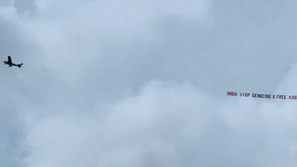 Female streaker promoting an adult website tries to invade pitch during the World Cup 2019 final 