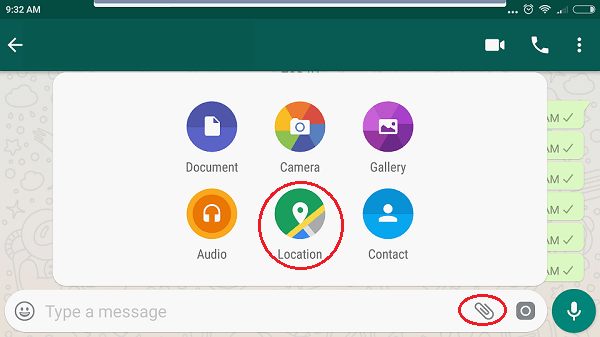 వాట్సప్‌లో లొకేషన్ షేరింగ్