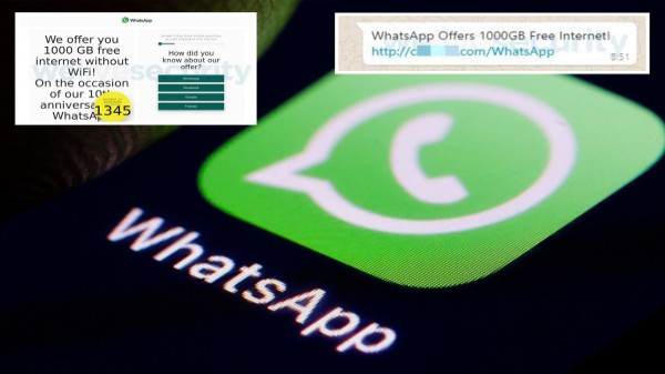 whatsapp offering 1000gb free internet data on its birthday is a hoax