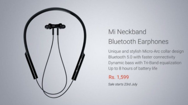 xiaomi beckband bluetooth earphones