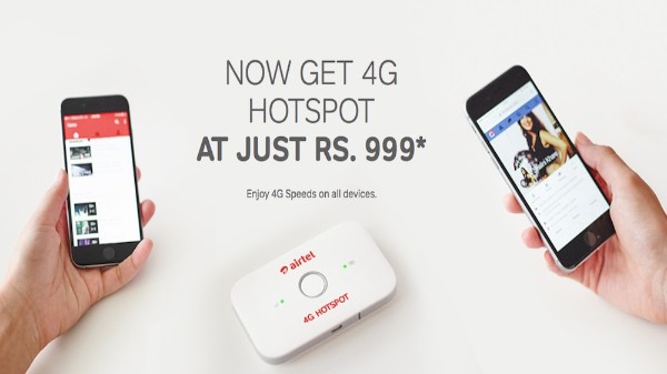 భారతి ఎయిర్‌టెల్ 4G హాట్‌స్పాట్ క్యాష్‌బ్యాక్ ఆఫర్: