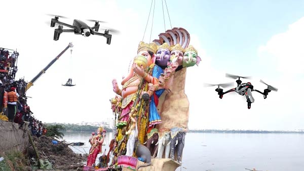 నిమర్జనం కోసం డ్రోన్స్ ఉపయోగం