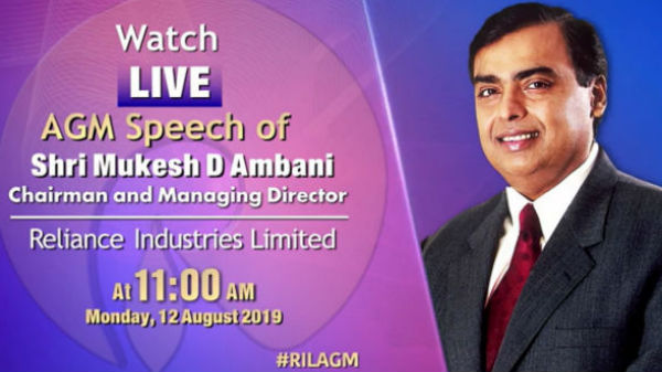 RIL AGM 2019 Live: Mukesh Ambani’s Jio disrupts again