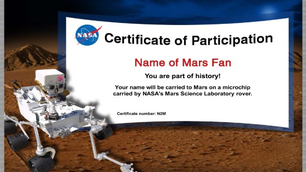 NASA Mars mission 2020: How to Send your Name to Mars