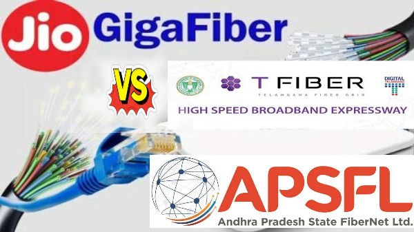 Jio Fiber vs T-Fiber vs AP Fiber Grid Price Availability Plans and Everything you Need to Know